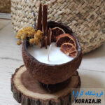 شمع نارگیلی معطر - مدل دو