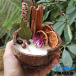 شمع نارگیلی معطر - مدل سه