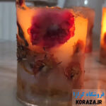 شمع فانوسی گل درشت