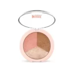 پالت آرایش صورت نود لوک گلدن رز وزن ۹.۵ گرم Golden Rose Nude Look Baked Trio Face Powder 9.5gr