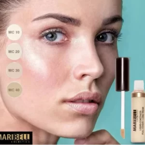 کانسیلر فول کاور مریبل شماره MC40 حجم 15 میلی لیتر Maribell Liquid Concealer Full Cover MC40 15ml
